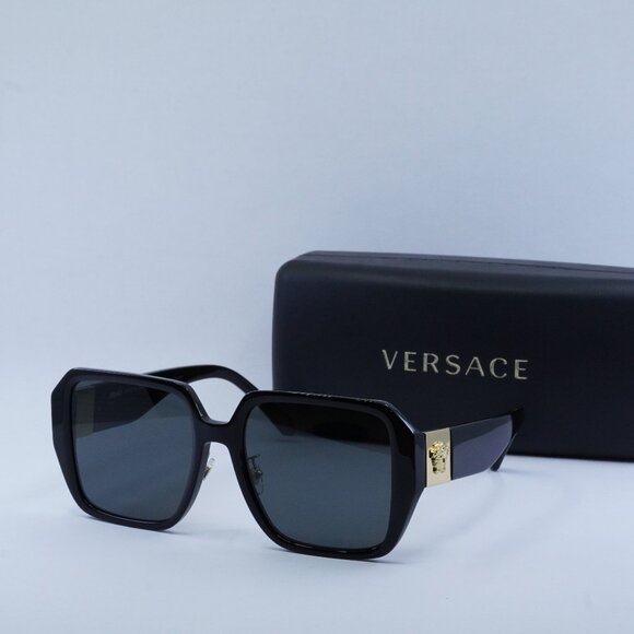FINAL PRICE NEW VERSACE VE4472D GB1/87 BLACK /DARK GREY SUNGLASSES